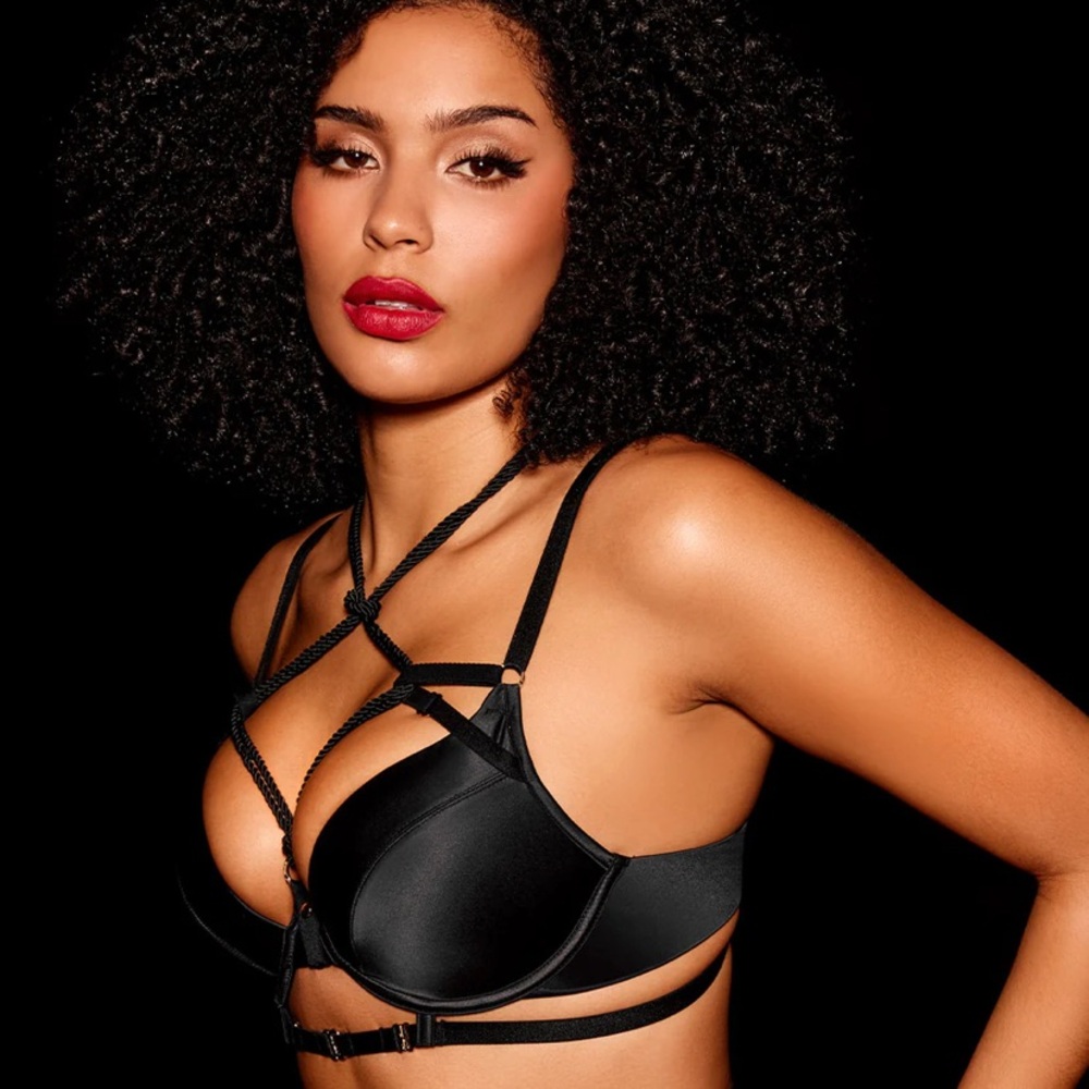 Honey Birdette Shibari Black Bra - Picture 2 of 5